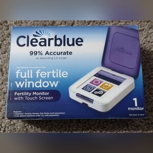 Clear blue fertility monitor with touchscreen new in box